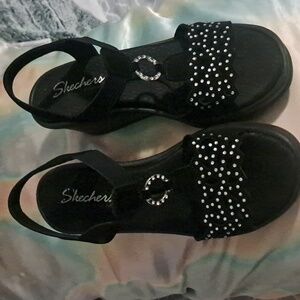 Sketchers Rhinestone Sandals 8 1/2.  Excellent condition